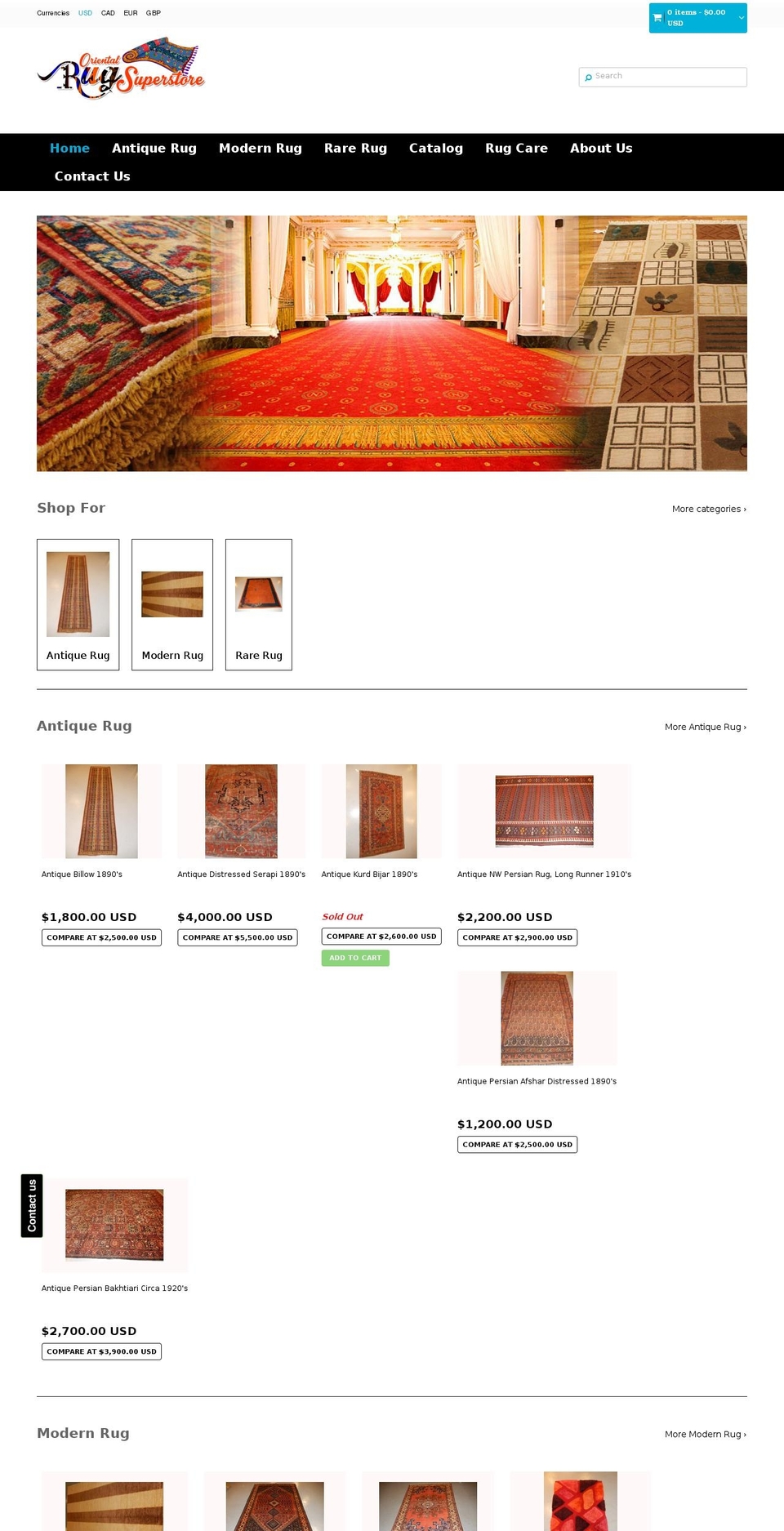 extreme-theme-updated Shopify theme site example orientalrugsuperstore.com