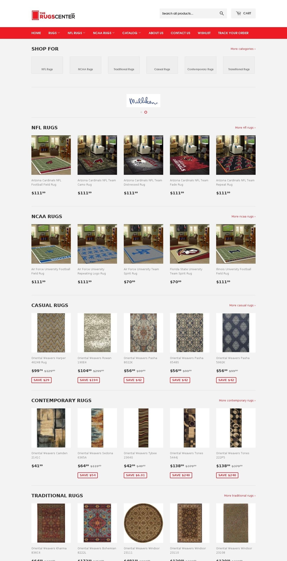 orientalweaversrugs.com — Shopify storefront screenshot