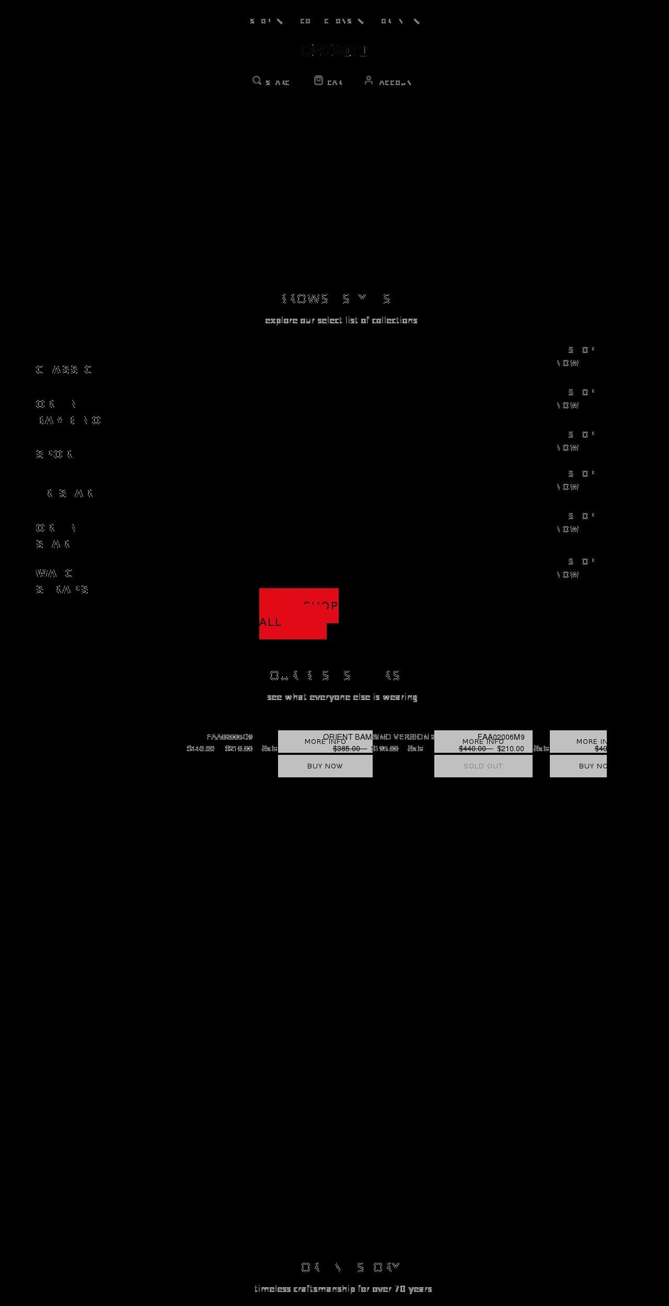 orientcanada.com — Shopify storefront screenshot