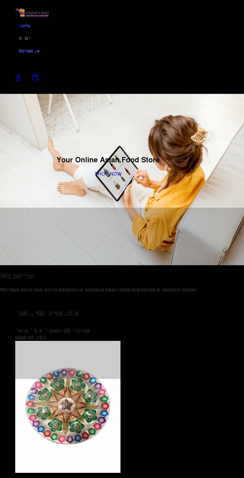 orientsbest.com shopify website screenshot