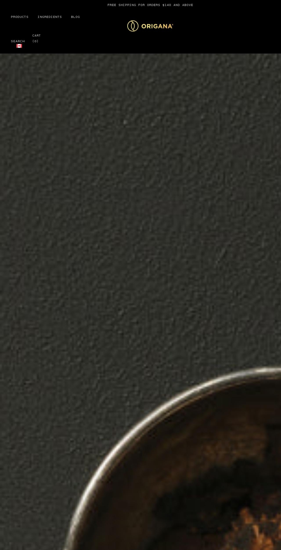 origana.com shopify website screenshot