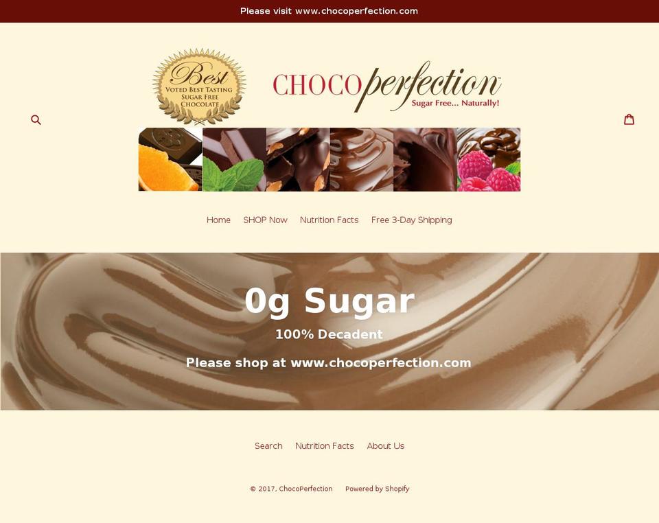 original-chocoperfection.com shopify website screenshot