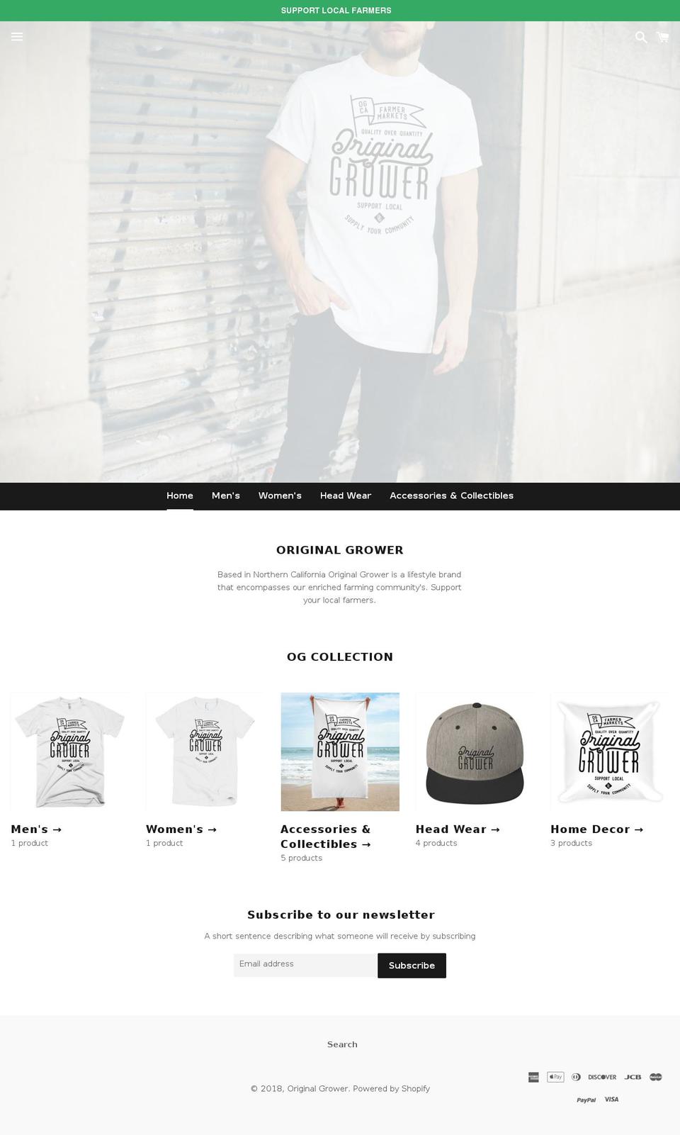 original-grower.com shopify website screenshot