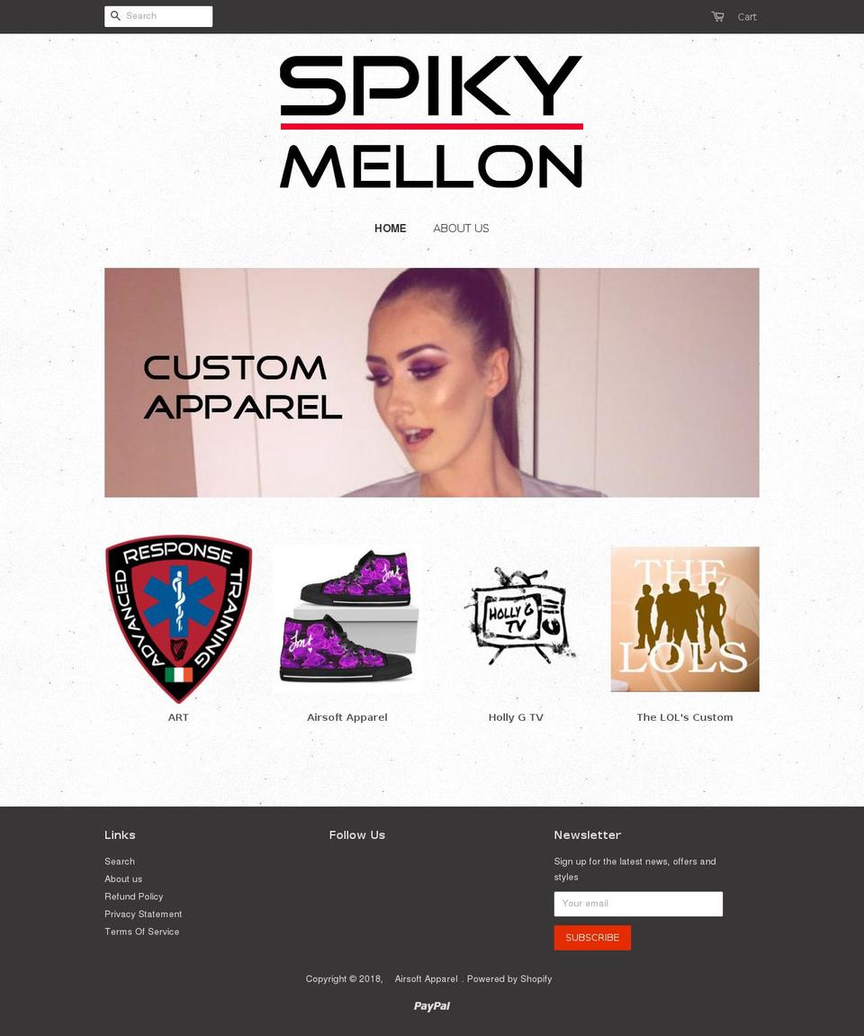 originalairsoftapparel.com — Shopify storefront screenshot