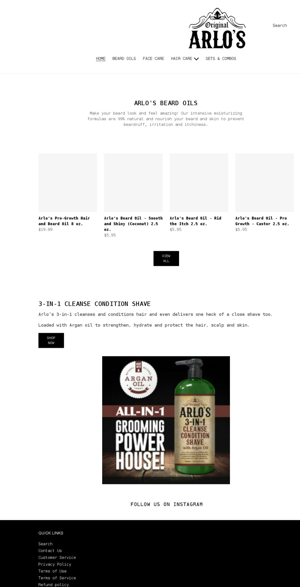 originalarlos.com shopify website screenshot