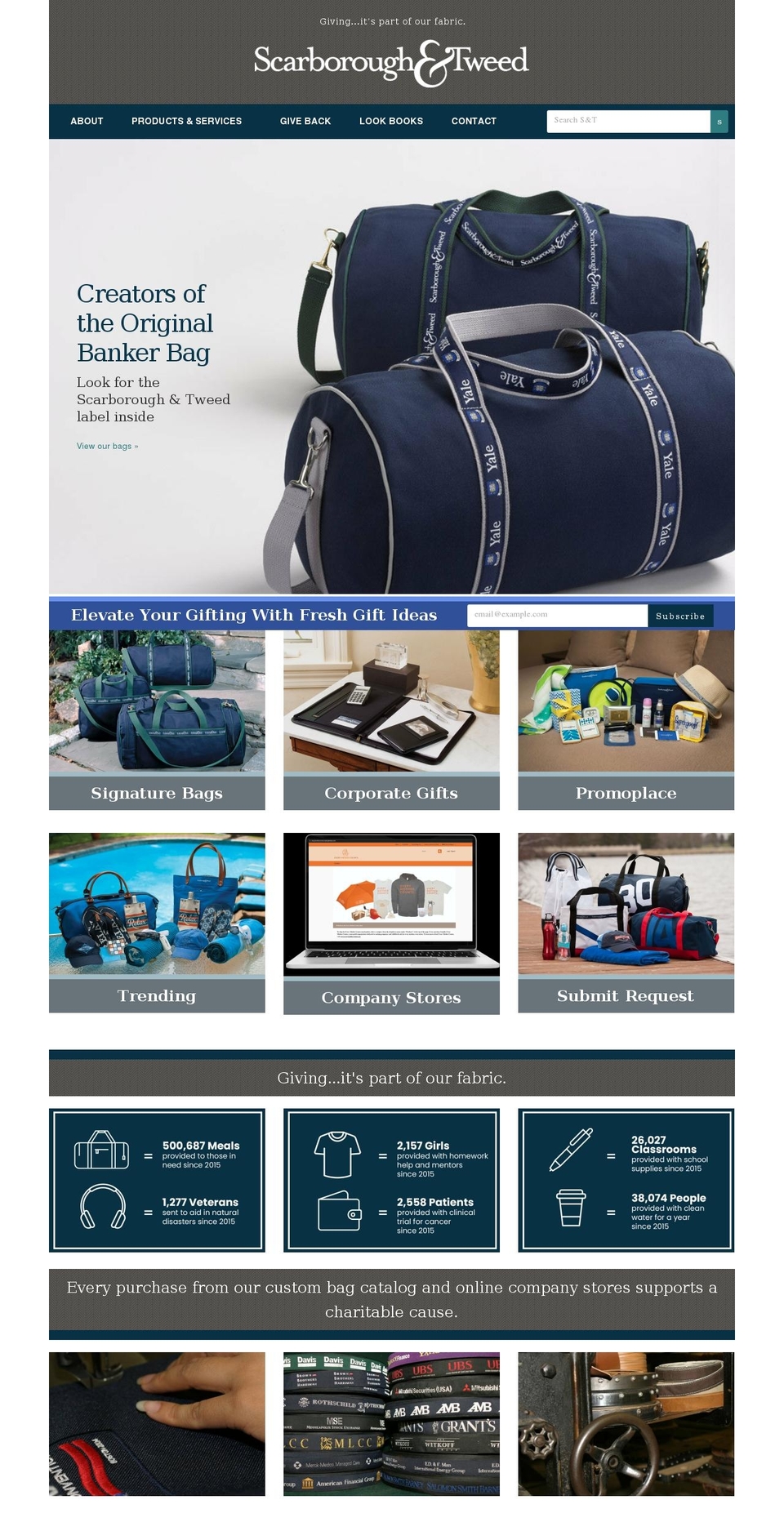 Scarborough \u0026 Tweed Shopify theme site example originalbankerbag.com