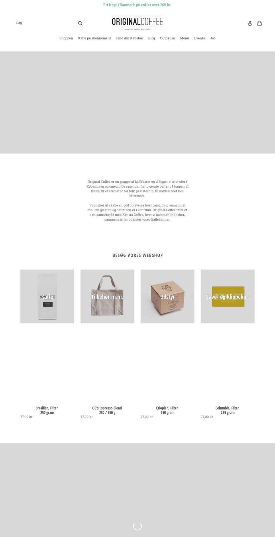 originalcoffee.com shopify website screenshot