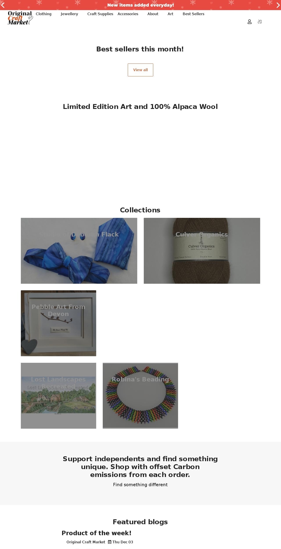 originalcraftmarket.com shopify website screenshot