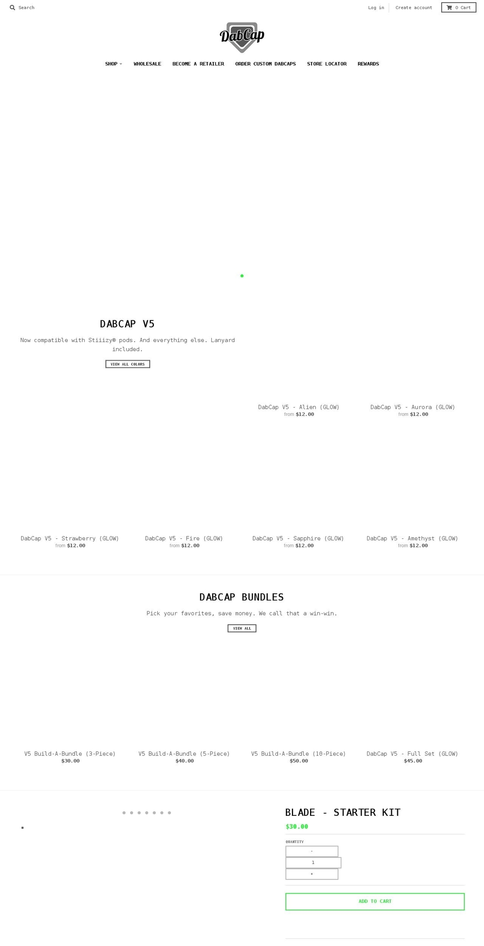 originaldabcap.com shopify website screenshot