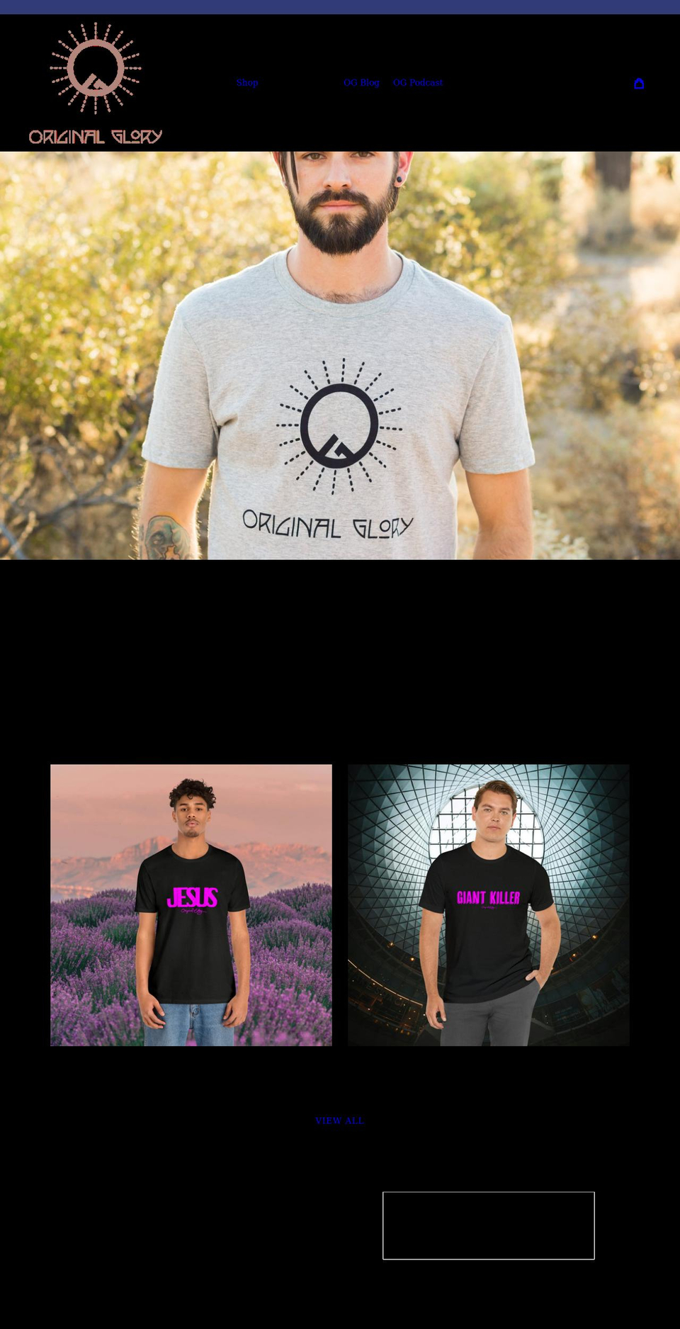 originalglory.com shopify website screenshot