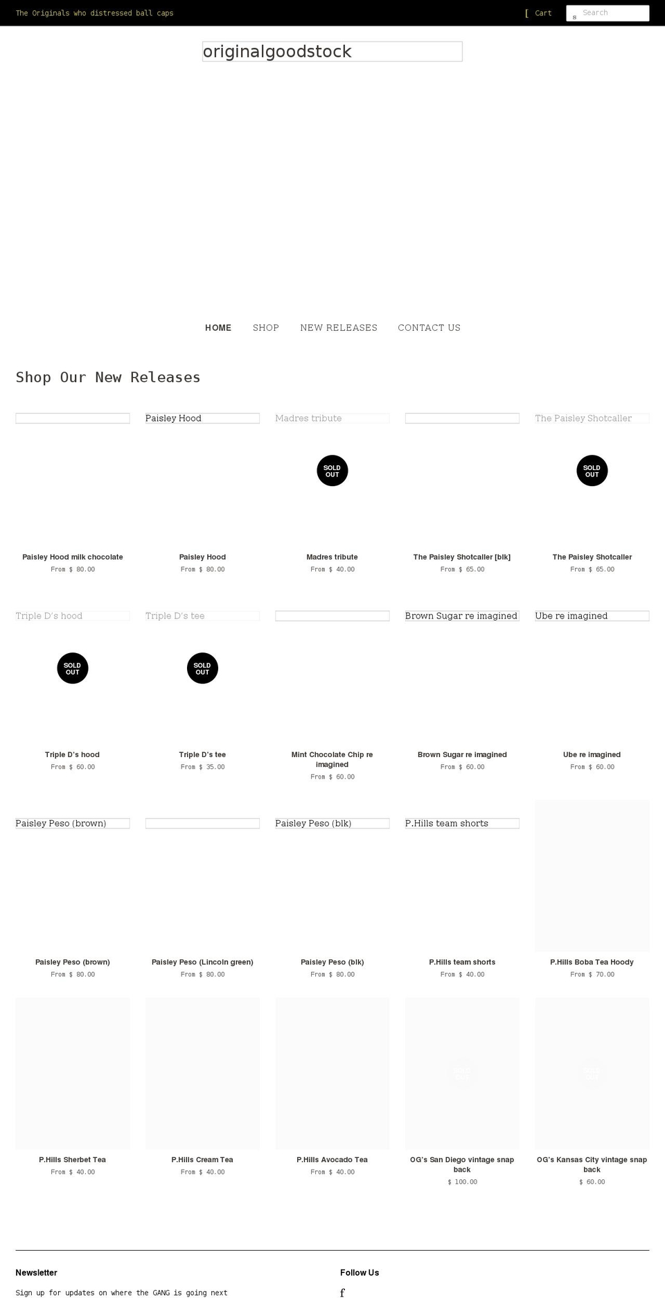 originalgoodstock.com — Shopify storefront screenshot