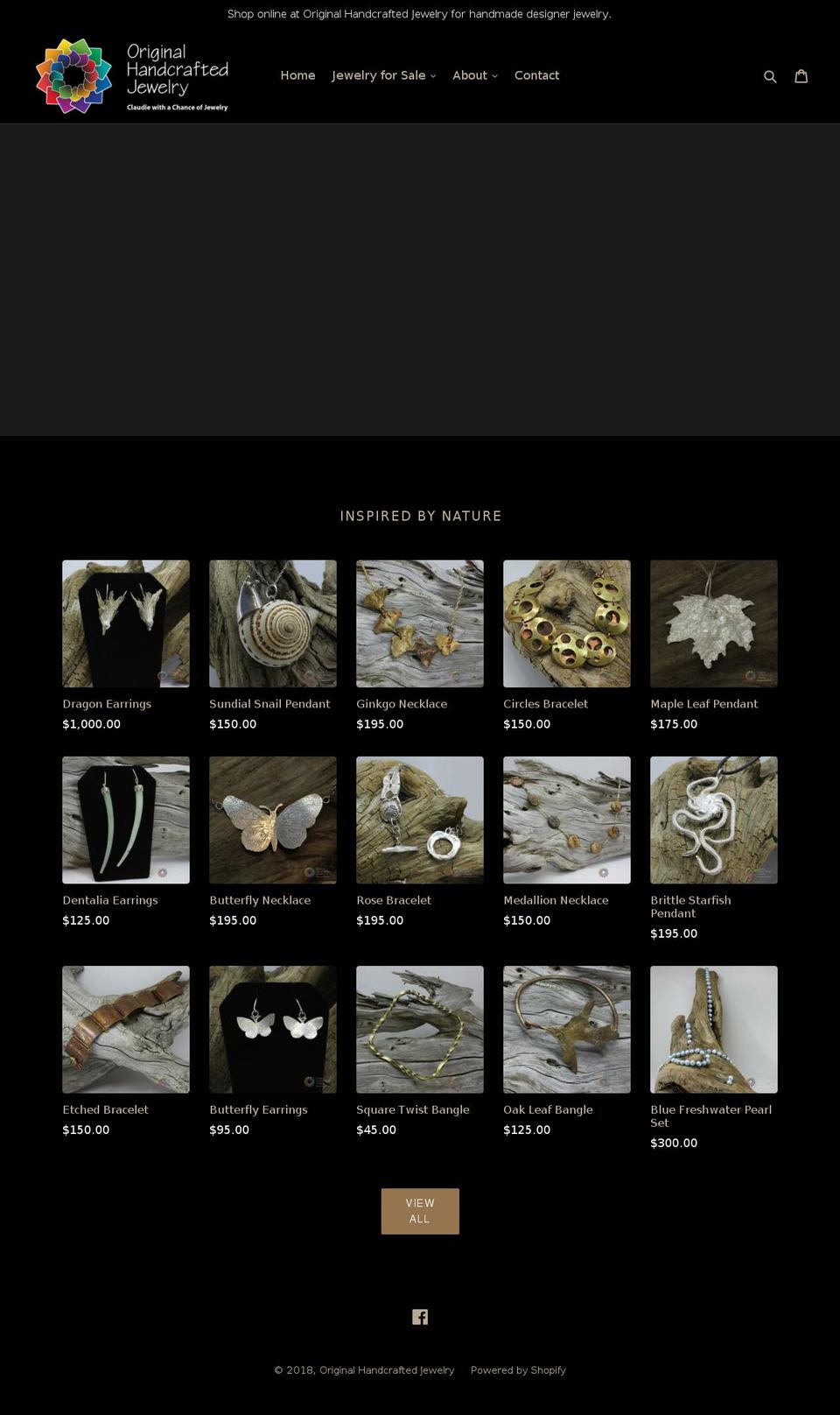 originalhandcraftedjewelry.com — Shopify storefront screenshot