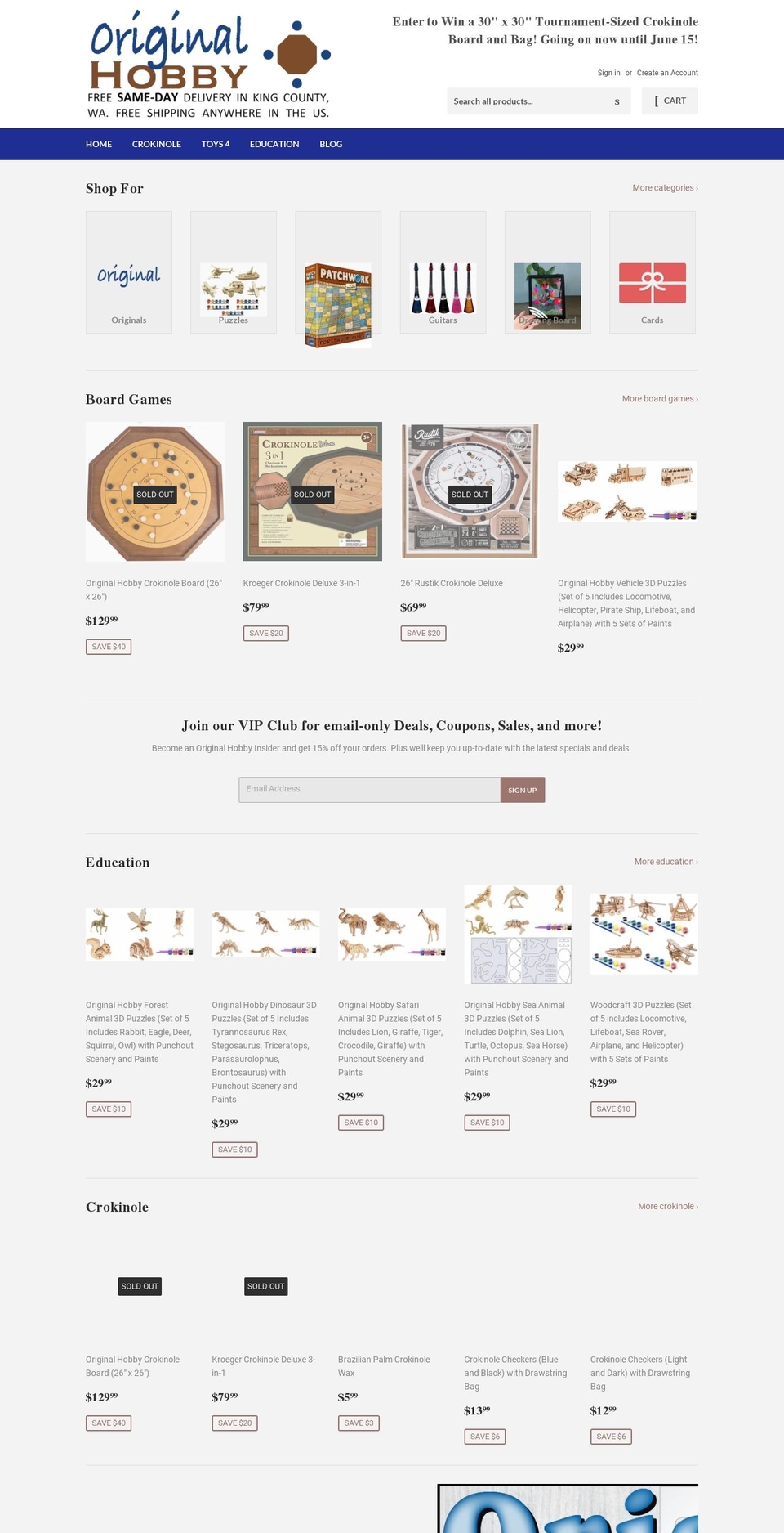 originalhobby.com shopify website screenshot