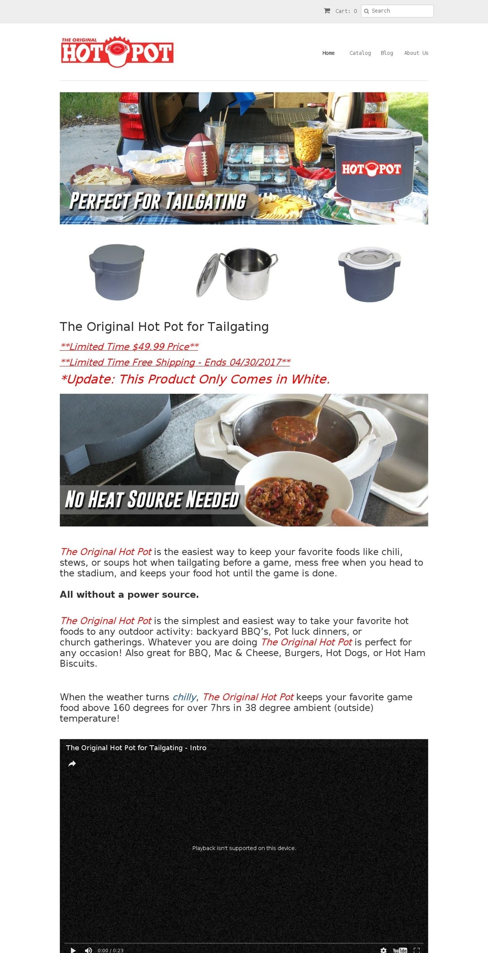 originalhotpot.com shopify website screenshot