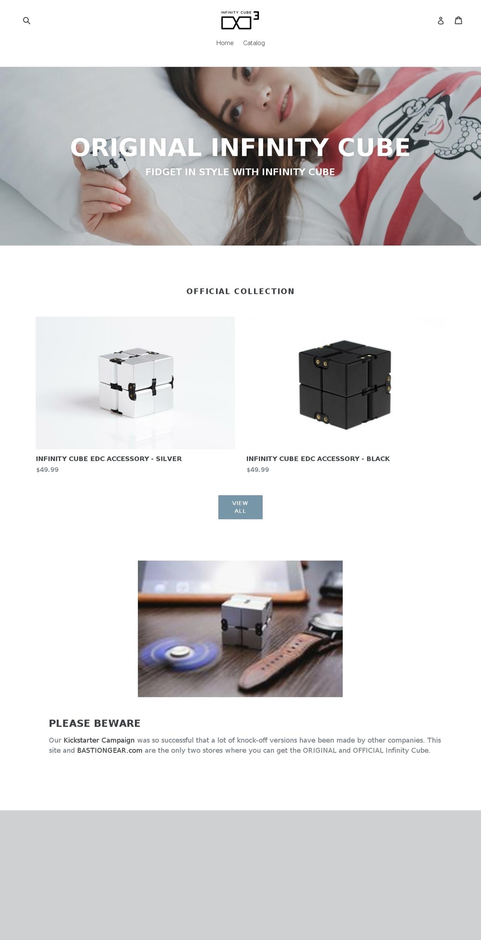 originalinfinitycube.com — Shopify storefront screenshot