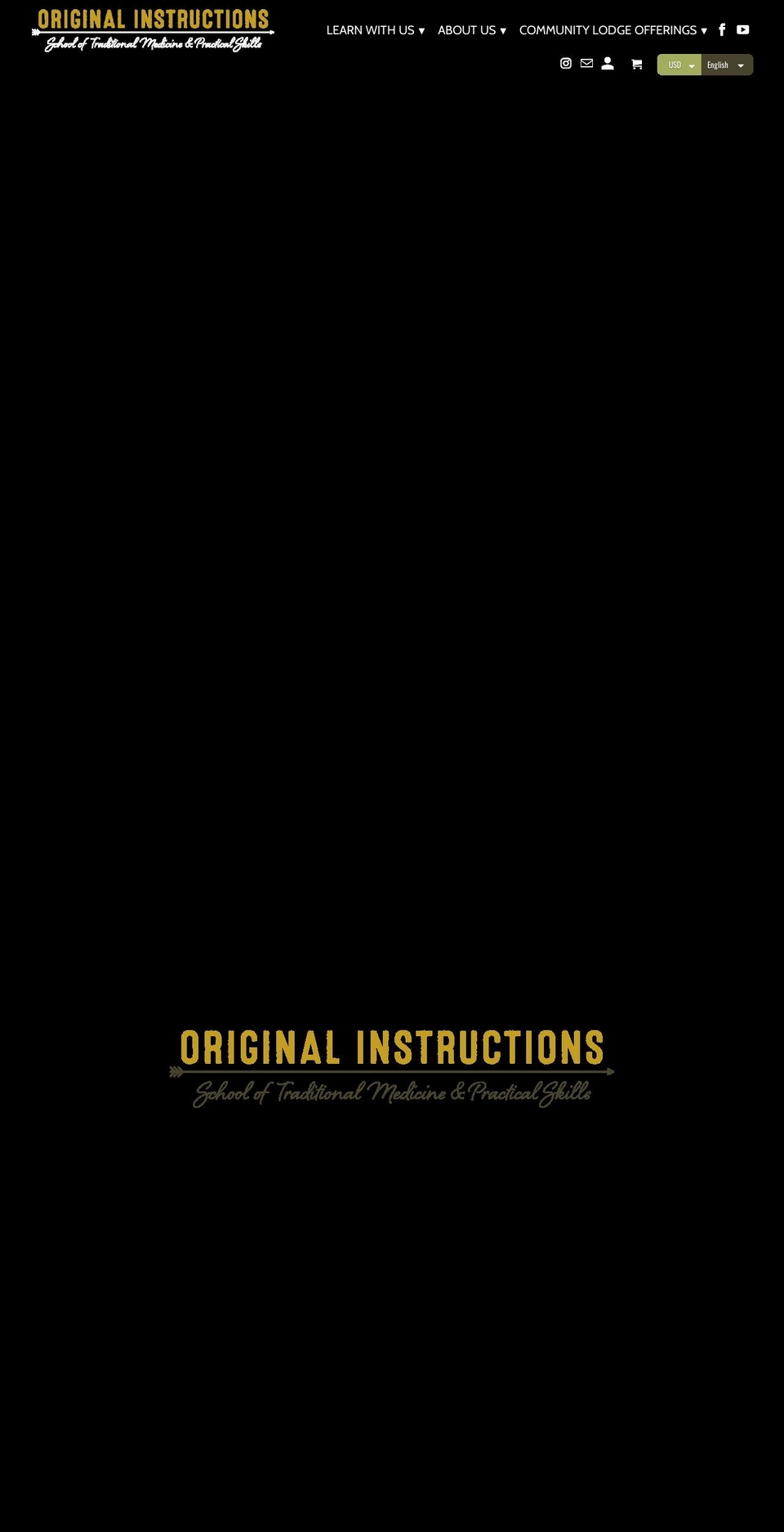 originalinstructionsschool.com shopify website screenshot