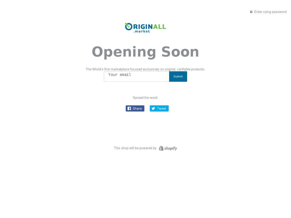 originall.market shopify website screenshot