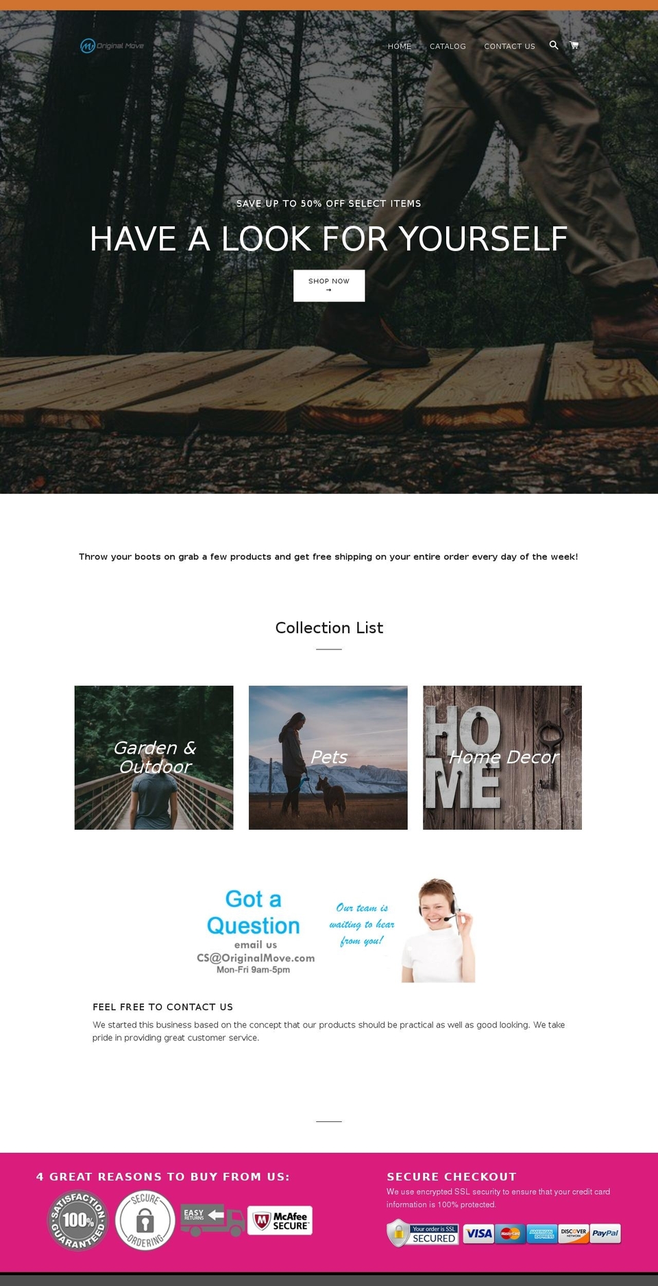 originalmove.com shopify website screenshot