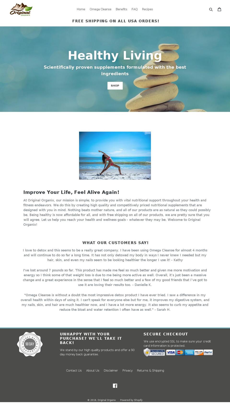 originalorganix.com — Shopify storefront screenshot