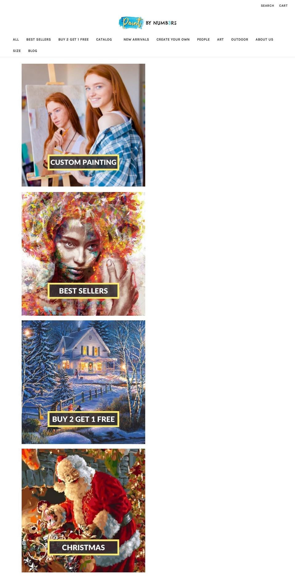 originalpaintbynumber.com — Shopify storefront screenshot
