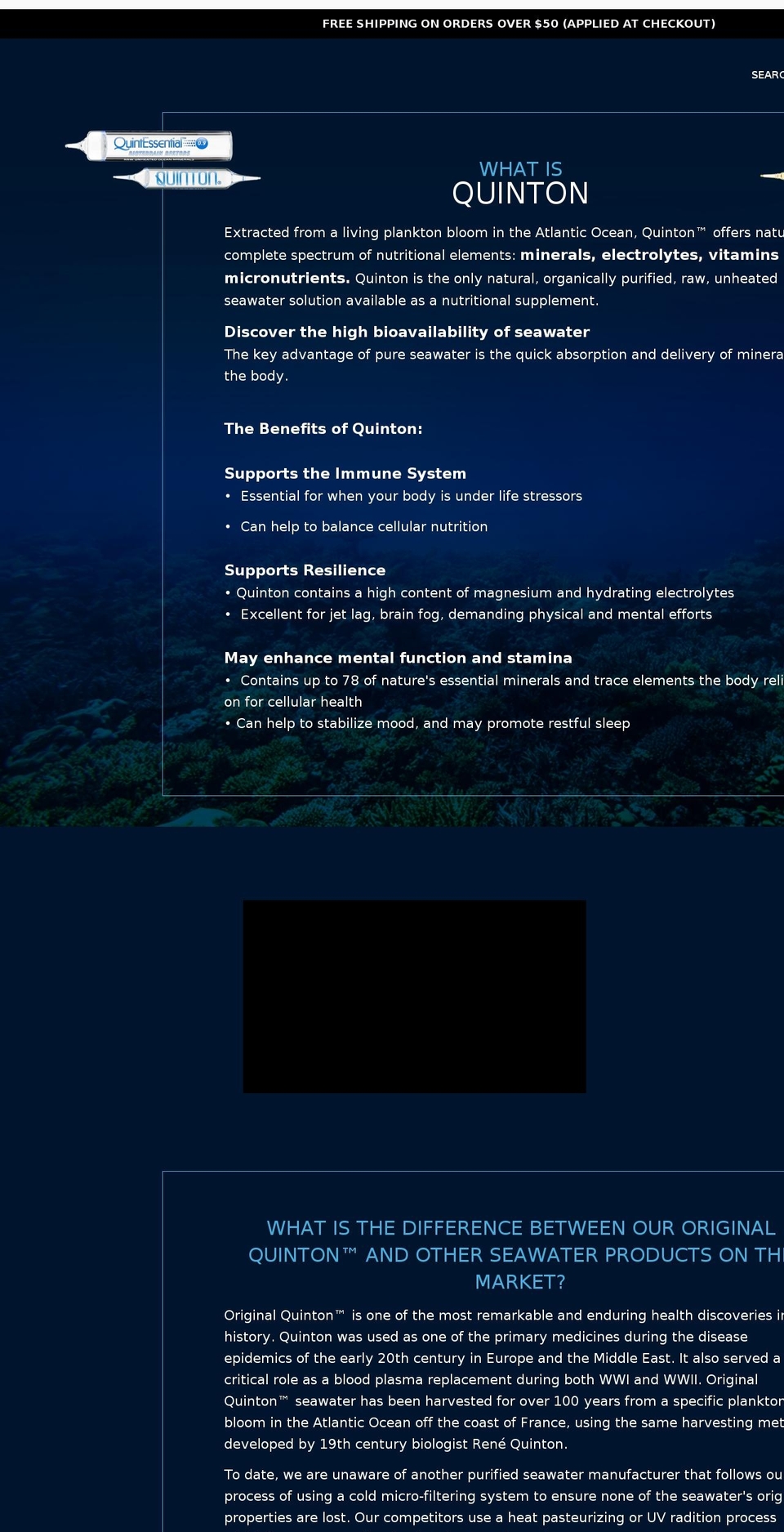 originalquinton.com shopify website screenshot