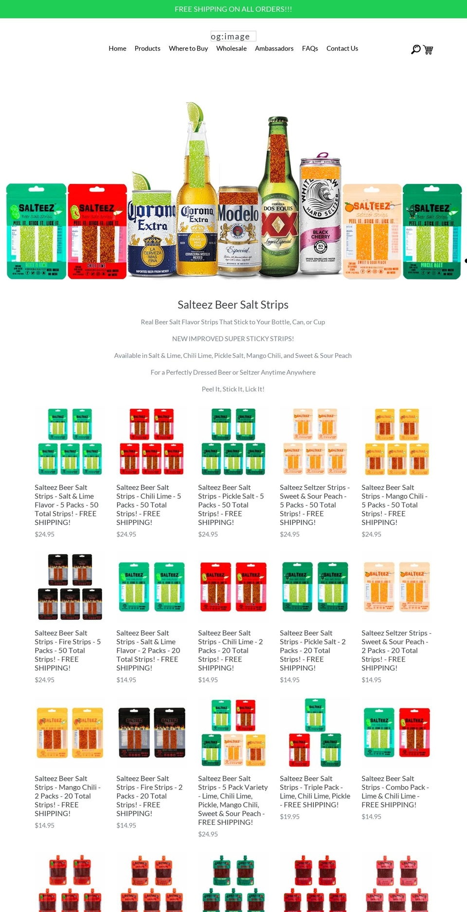 originalsalteez.myshopify.com shopify website screenshot