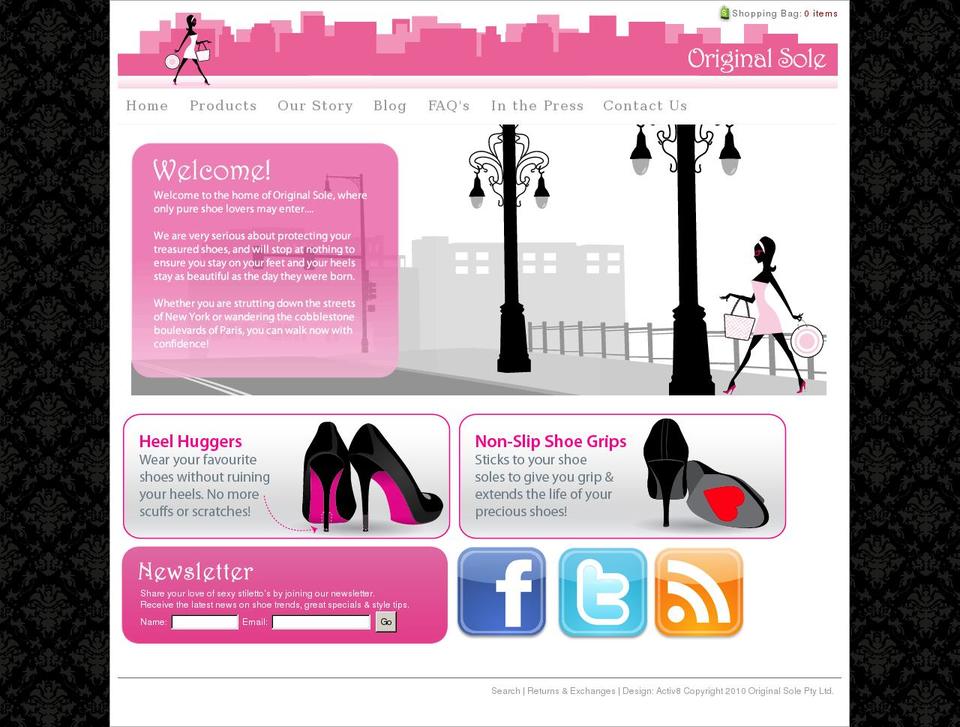 originalsole.com — Shopify storefront screenshot