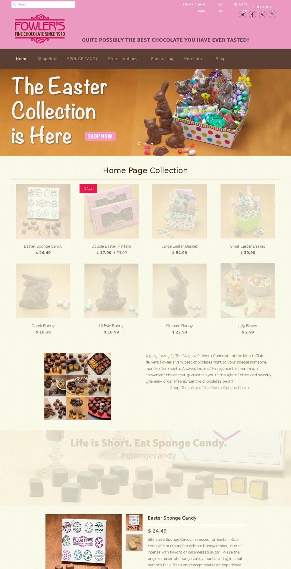originalspongecandy.com shopify website screenshot