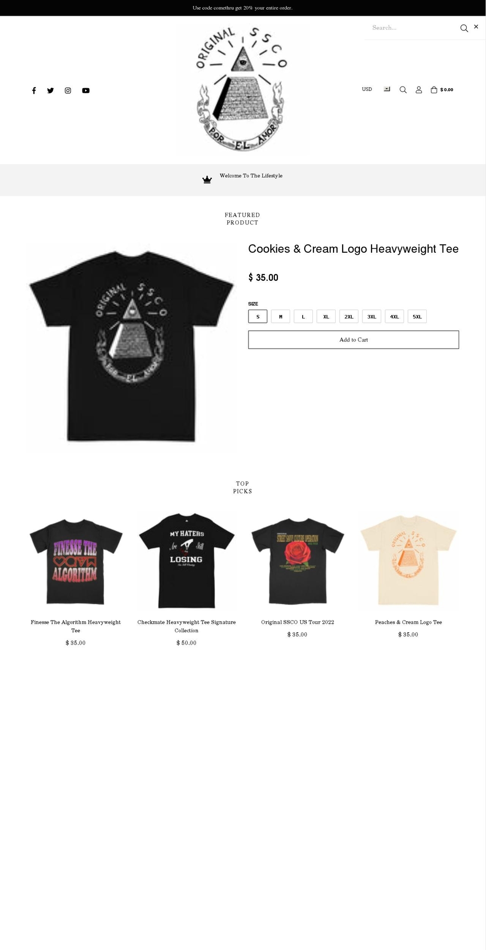 originalssco.com shopify website screenshot