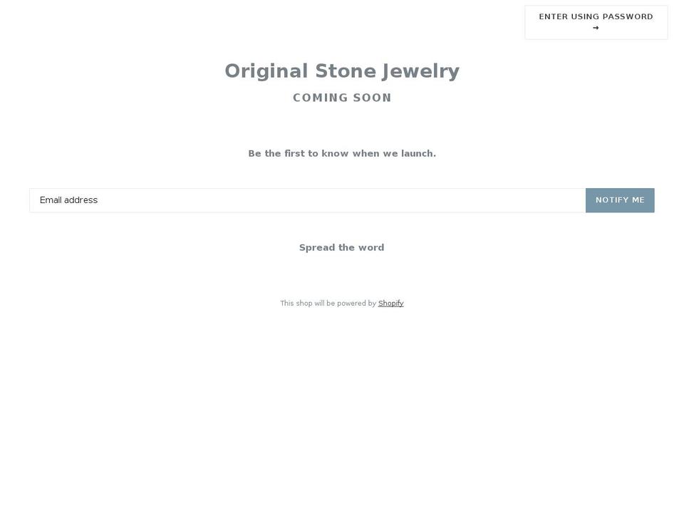 originalstonejewelry.com shopify website screenshot