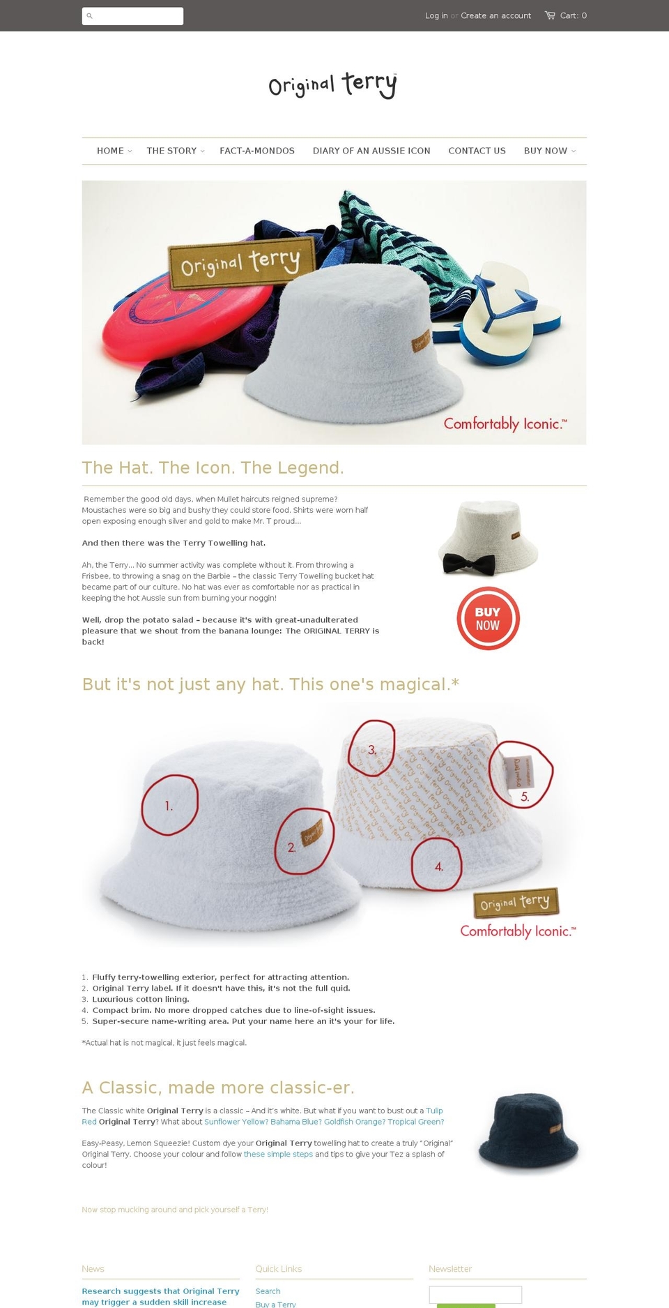 originalterry.com — Shopify storefront screenshot