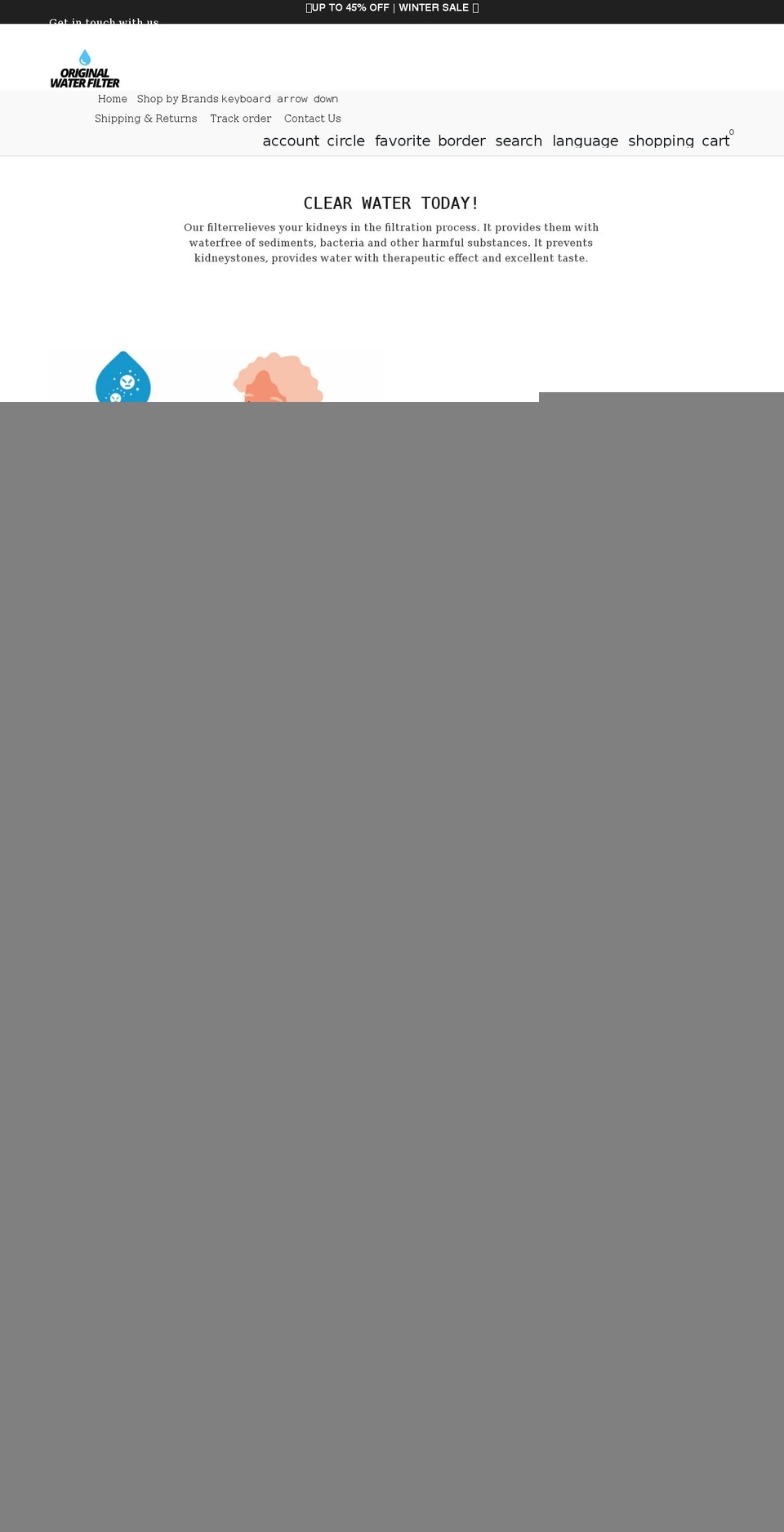 originalwaterfilter.com shopify website screenshot