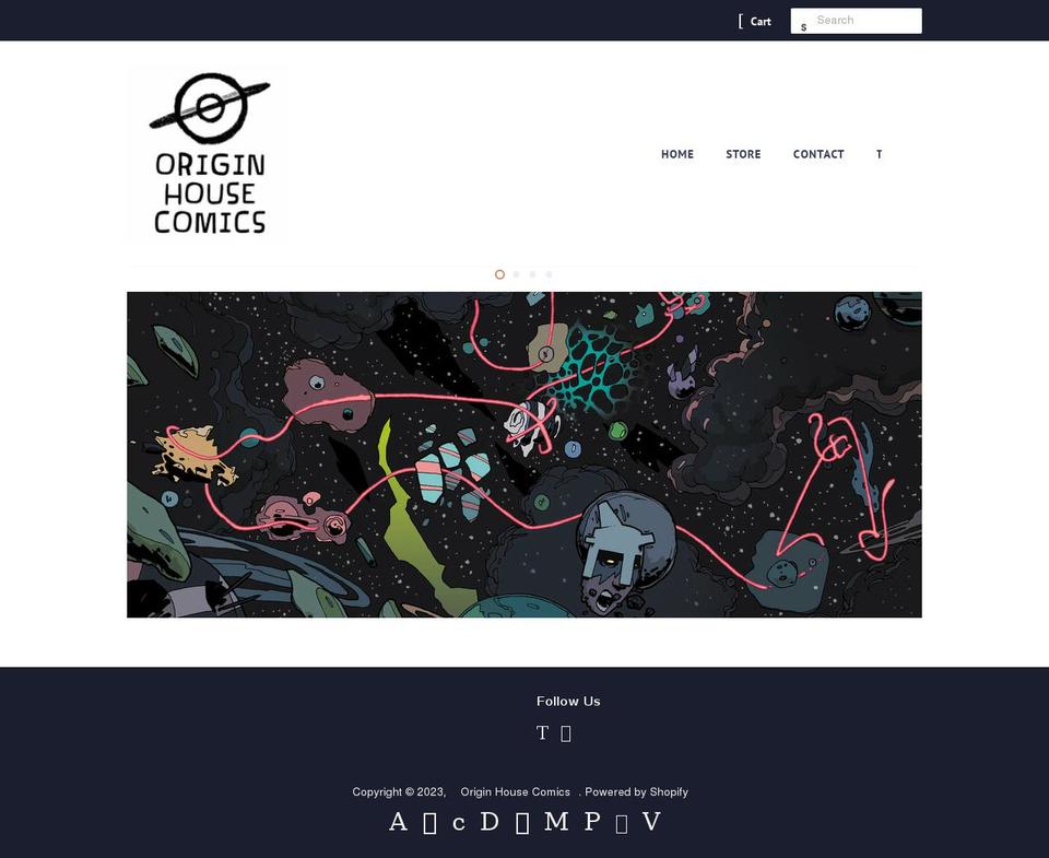 originhousecomics.com — Shopify storefront screenshot