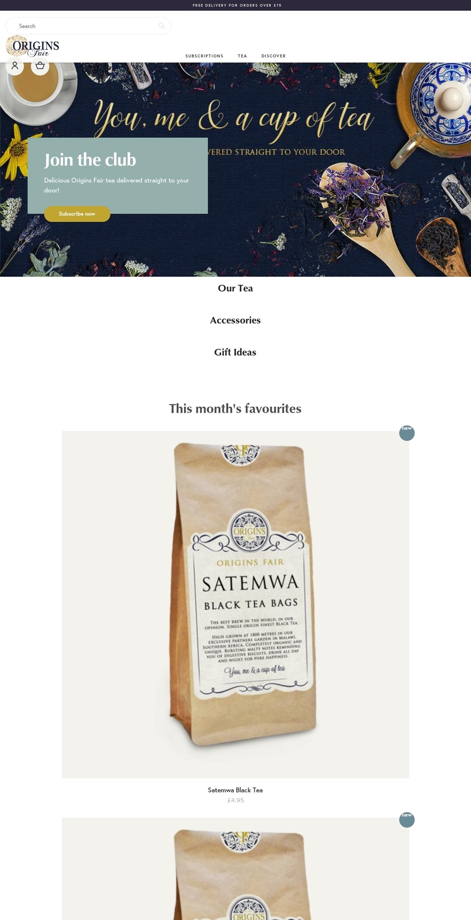 originsfair.com — Shopify storefront screenshot