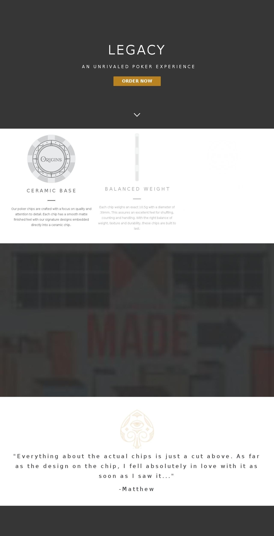 originspoker.com — Shopify storefront screenshot