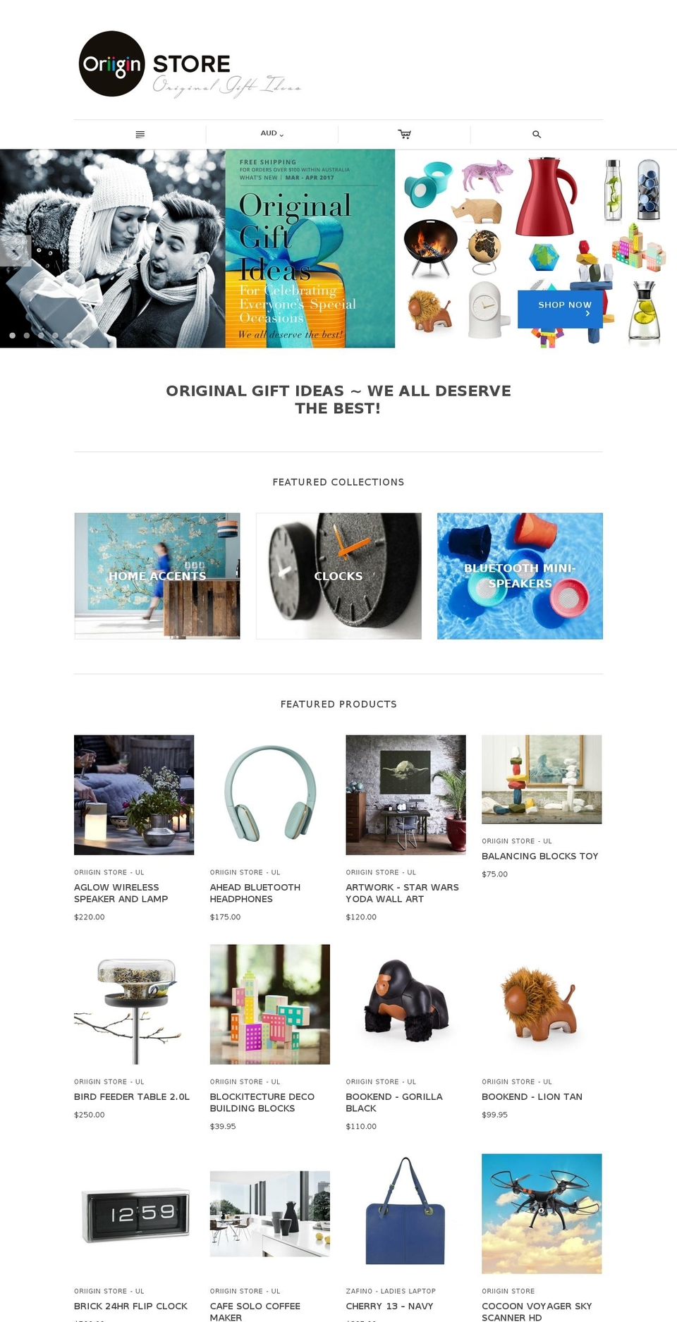 oriiginstore.com shopify website screenshot