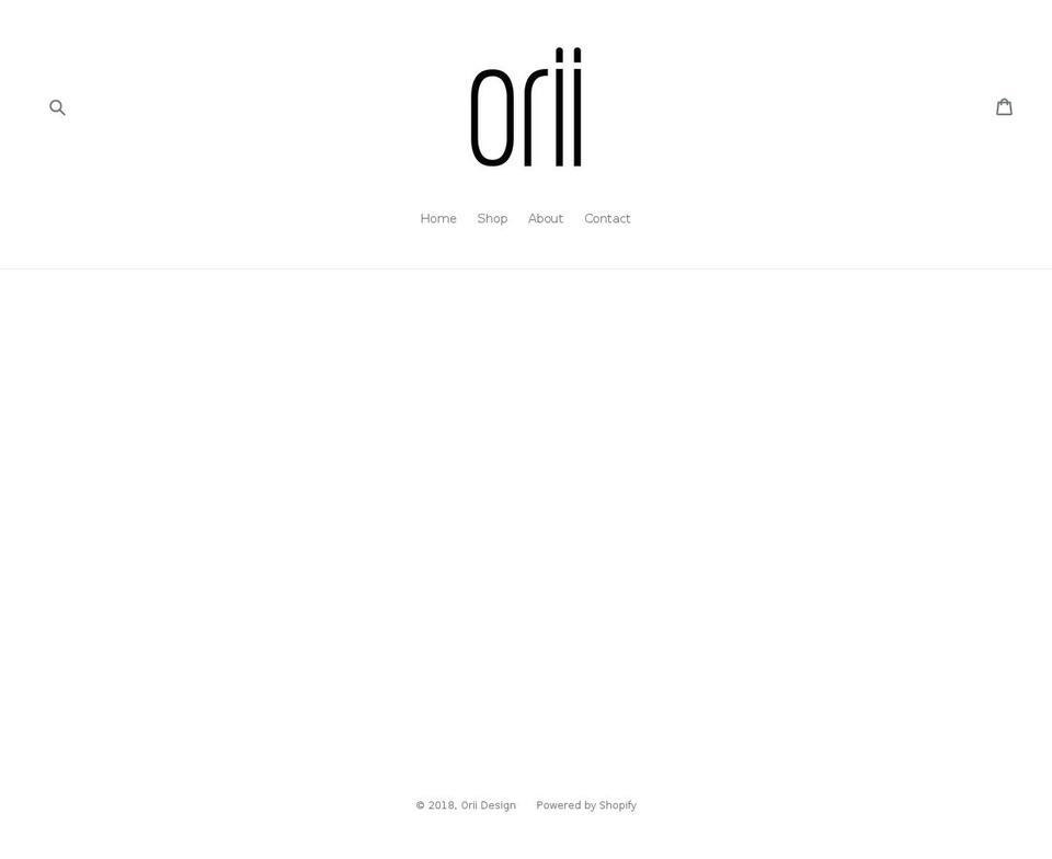 oriijewelry.com shopify website screenshot