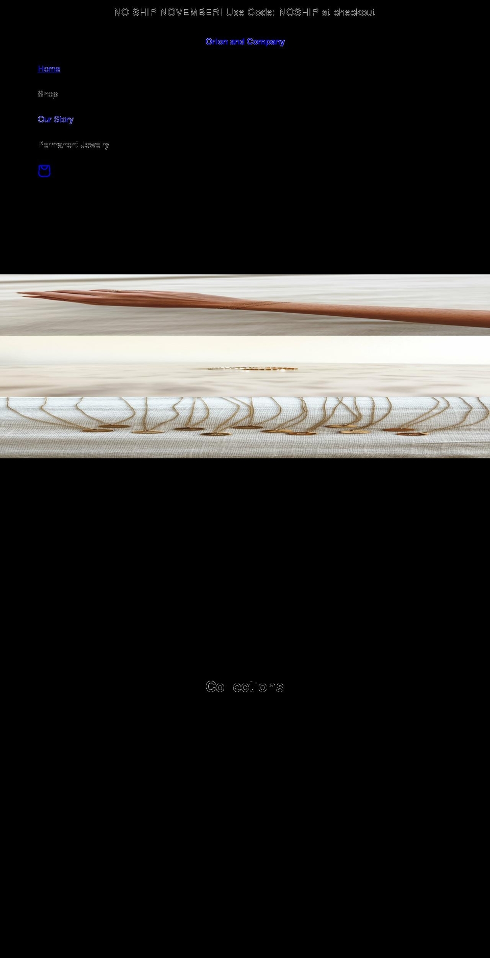 orionandcompany.com shopify website screenshot