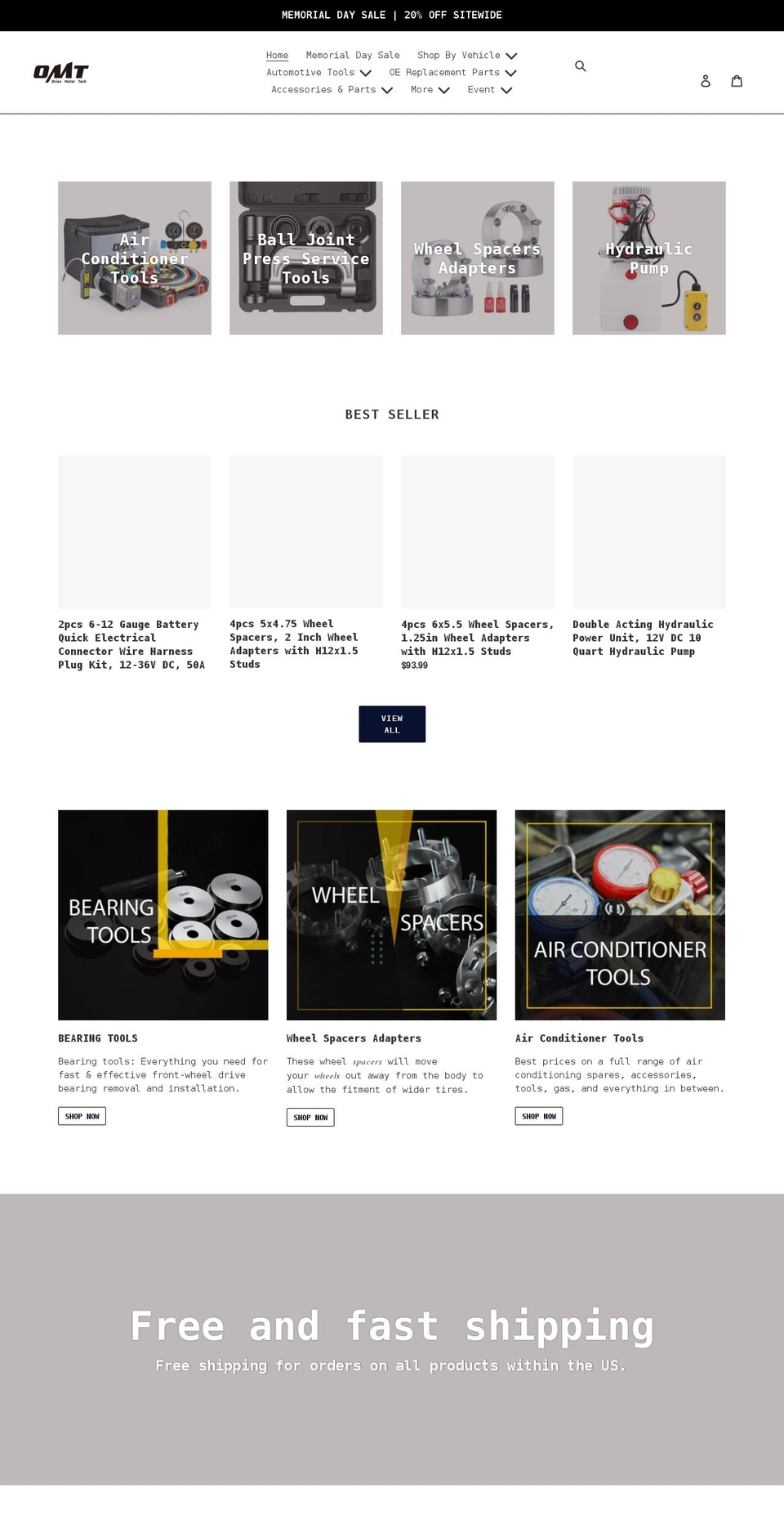 orionmotortech.com shopify website screenshot