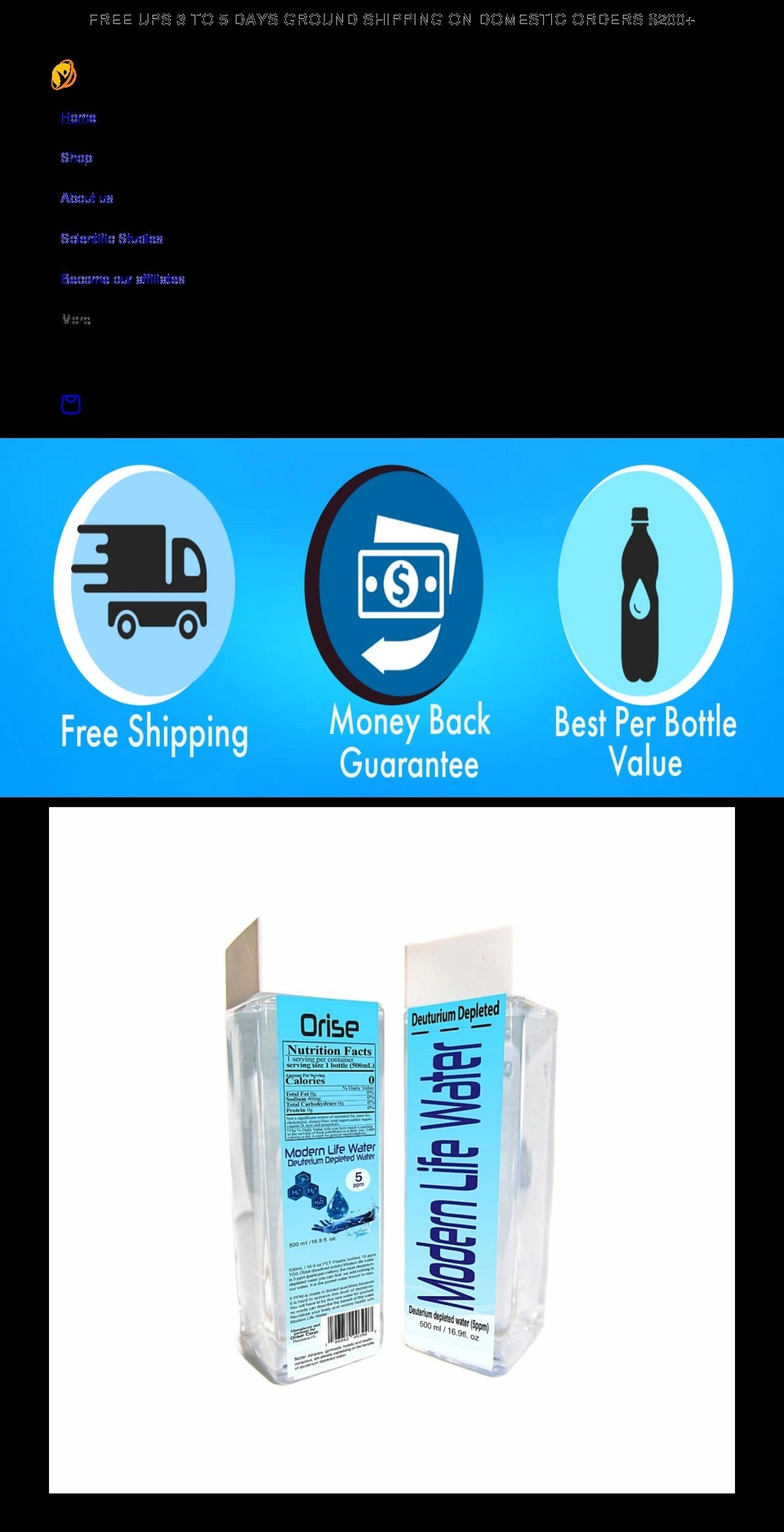 orisefinance.com shopify website screenshot