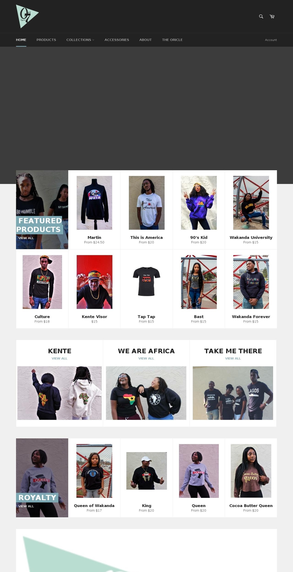 oriseven.com — Shopify storefront screenshot
