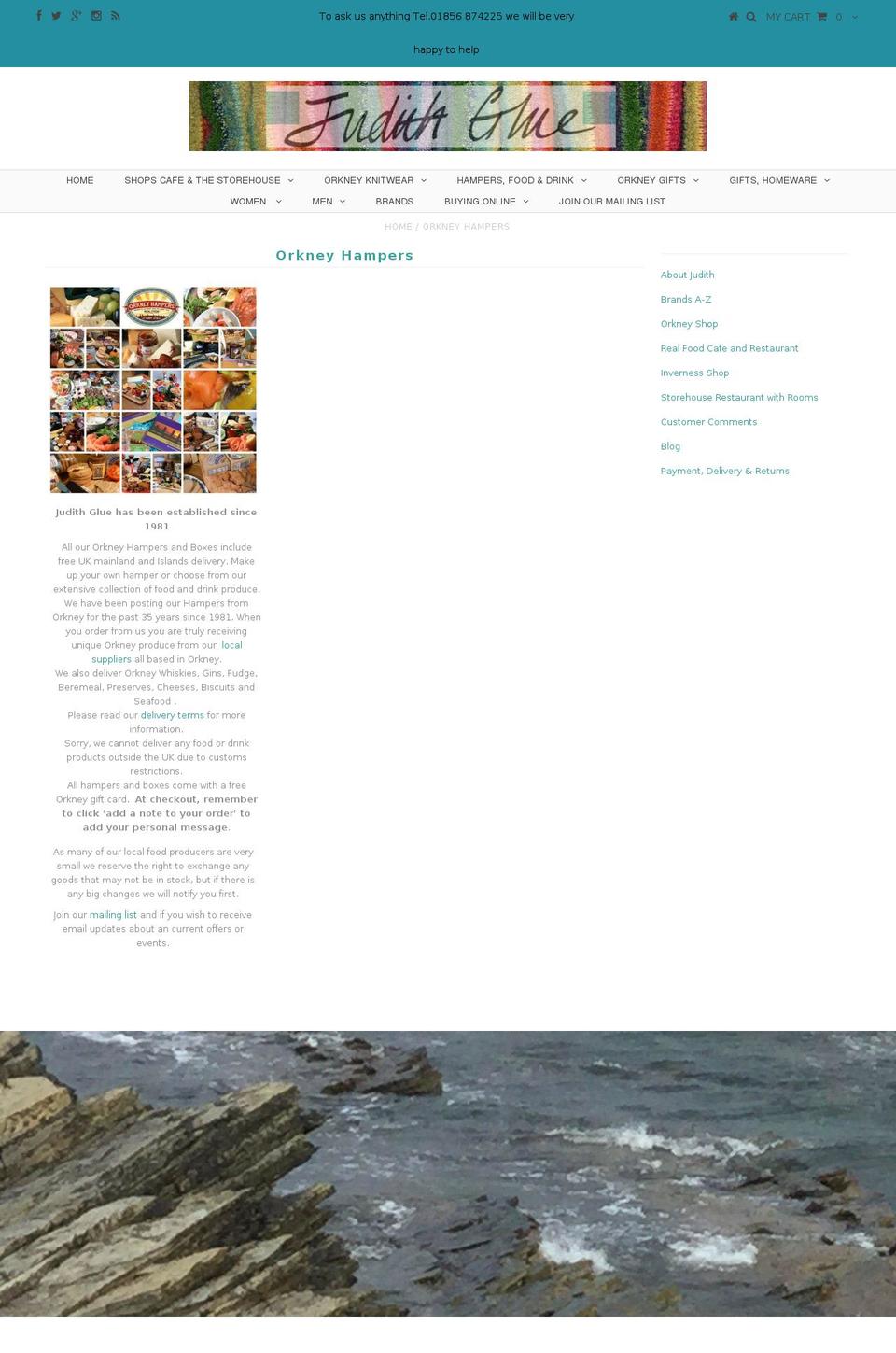 orkneyhampers.com — Shopify storefront screenshot