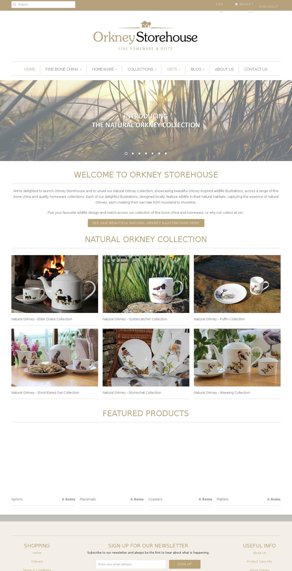 orkneystorehouse.com shopify website screenshot