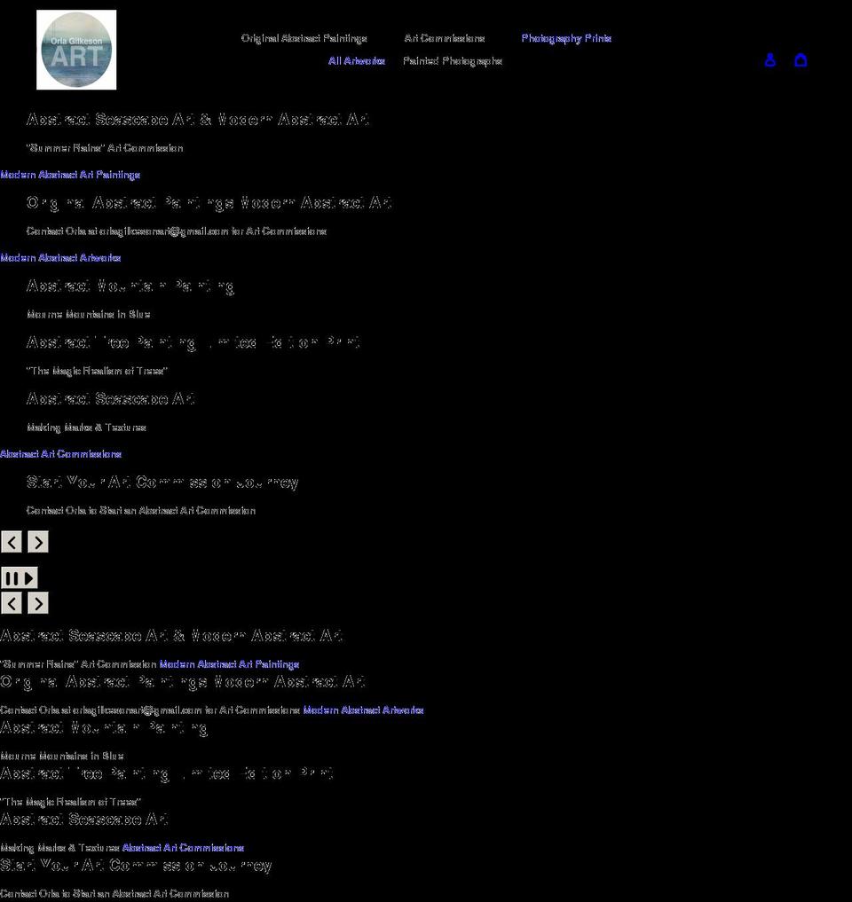 orlagilkesonart.com shopify website screenshot