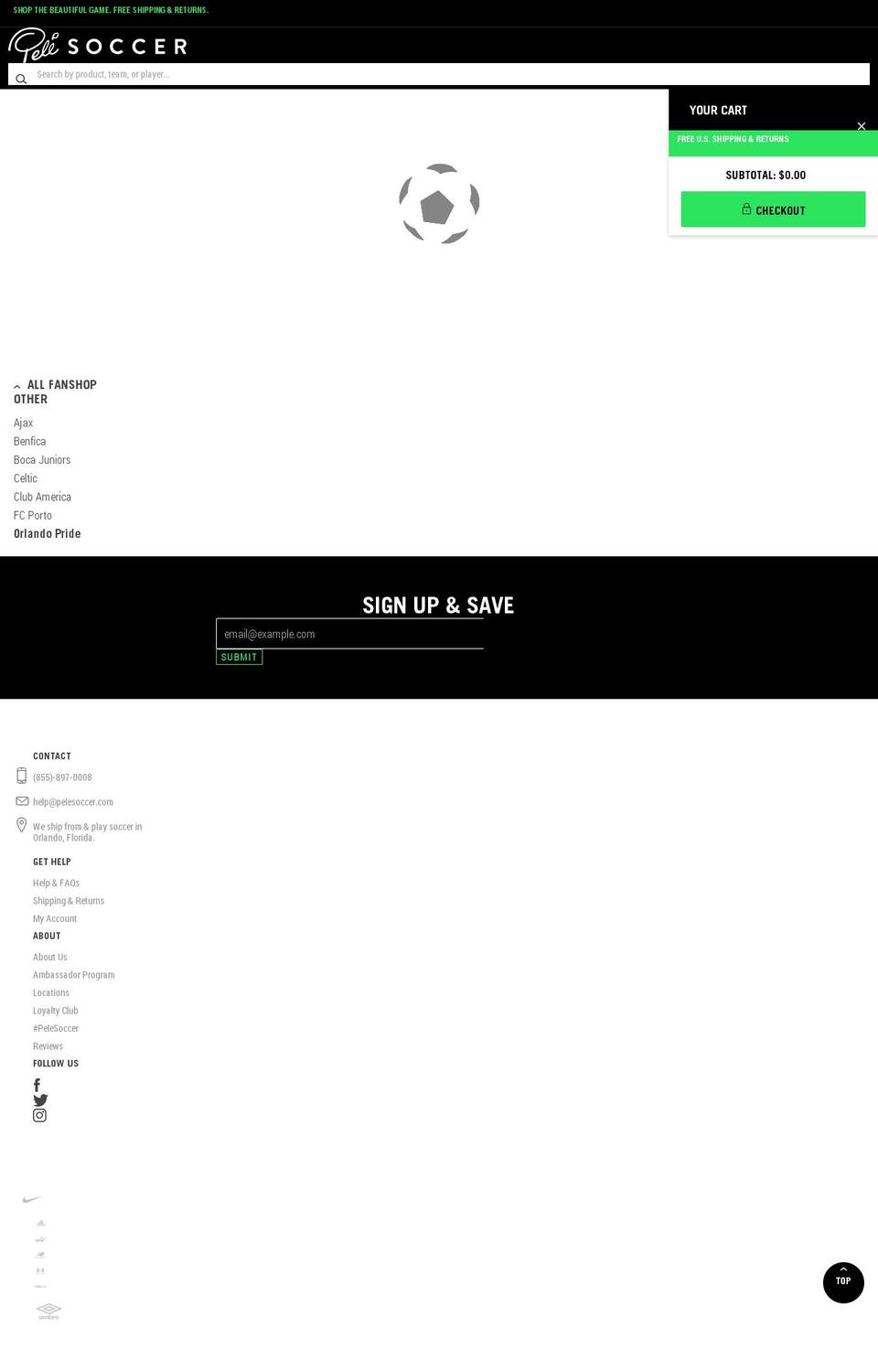 orlandoprideshop.com — Shopify storefront screenshot