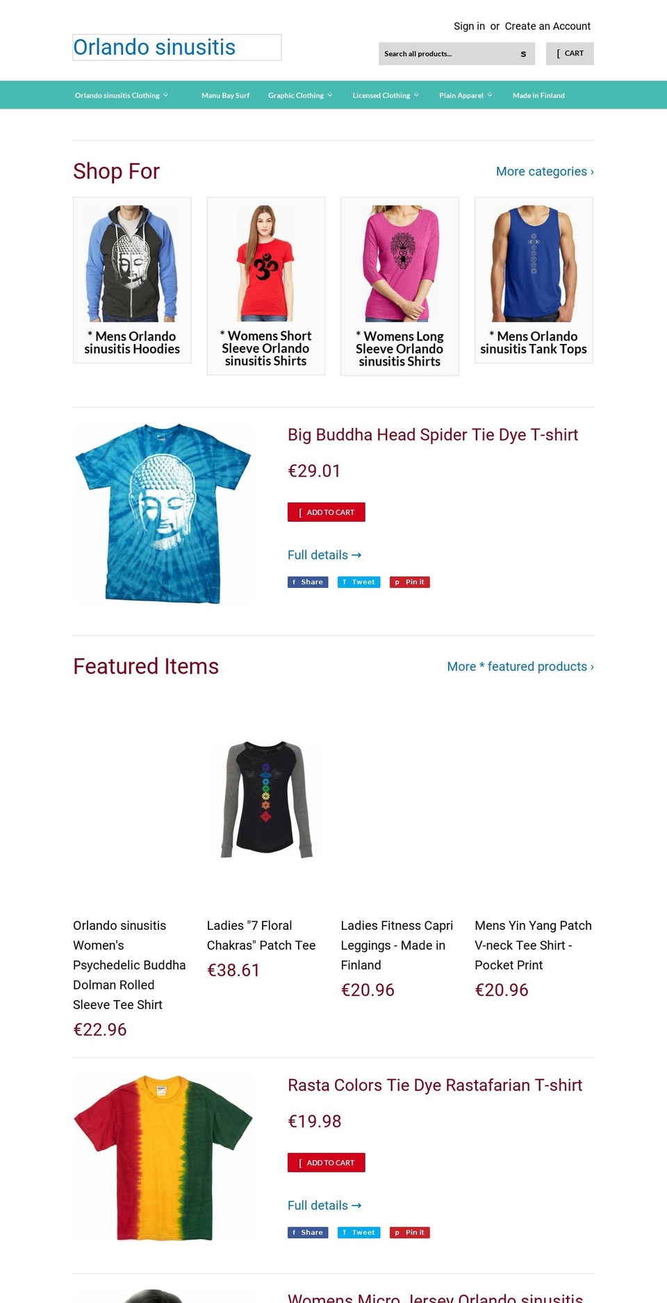 orlandosinusitis.com shopify website screenshot