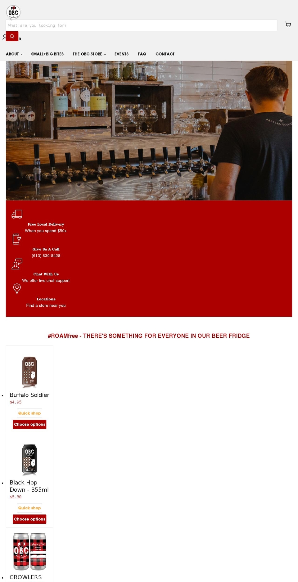 orleansbrewing.com shopify website screenshot