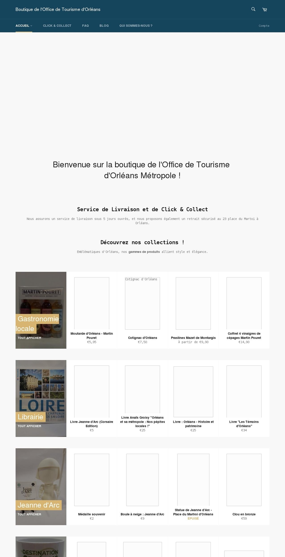 orleansmetropole-boutique.com shopify website screenshot