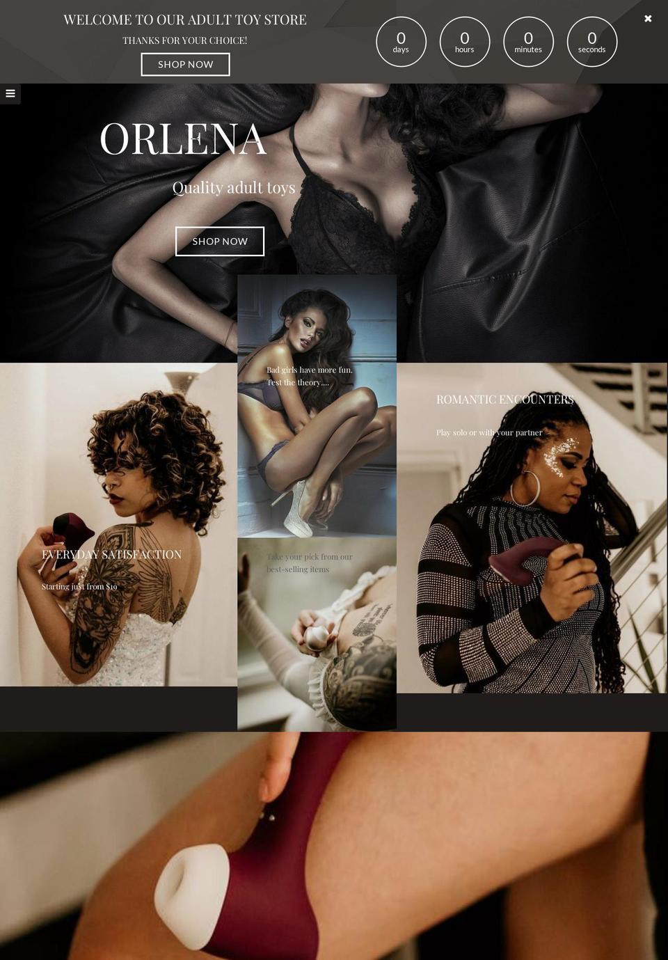 orlena.net shopify website screenshot