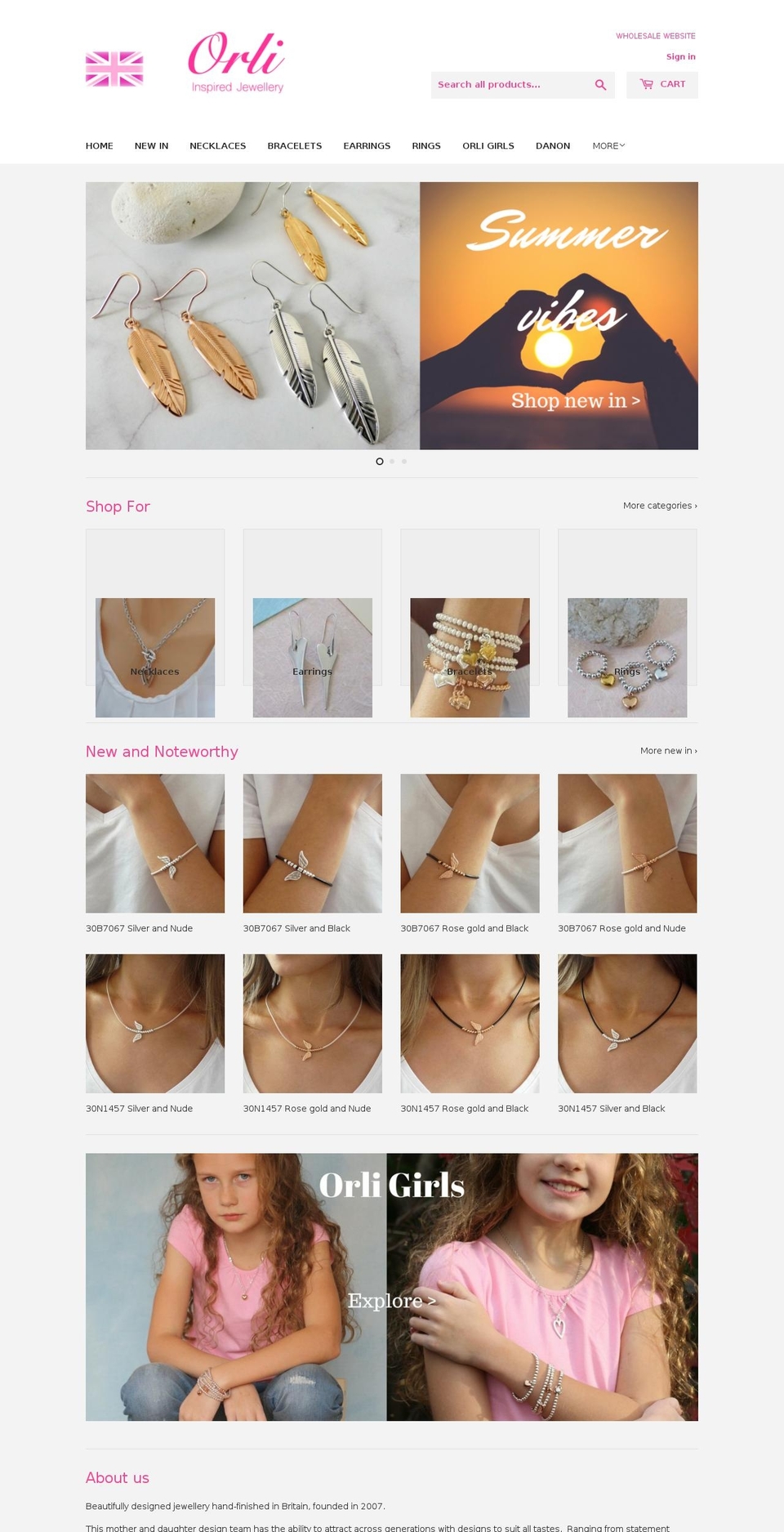 orlidesigns.com — Shopify storefront screenshot